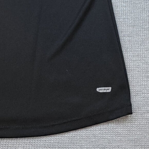 Danskin Now Womens Size Small Black V-Neck Dri-More Activewear Shirt Loose Fit - Picture 8 of 13